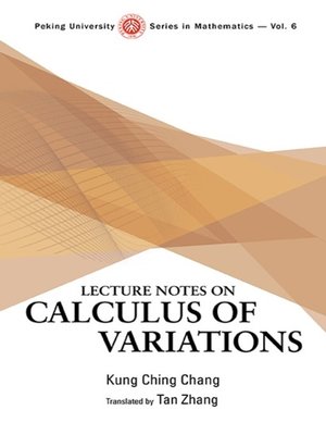 cover image of Lecture Notes On Calculus of Variations